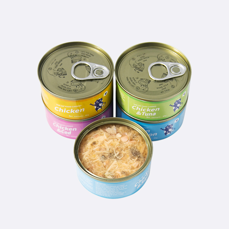 Manufacturer Custom Various Flavor OEM Logo Label Cat Can 85g Canned Cat Wet Food
